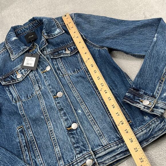 NEW Joes Jeans M Women's 100% Cotton Standard Trucker Denim Jacket Maurine FLAW - Picture 7 of 15